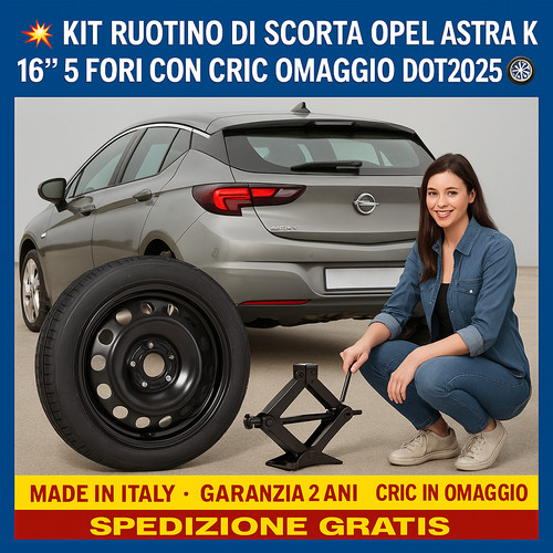 Kit ruotino scorta opel - ruotino,
