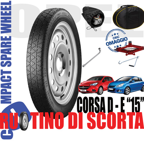 Ruotino scorta per opel - 15",